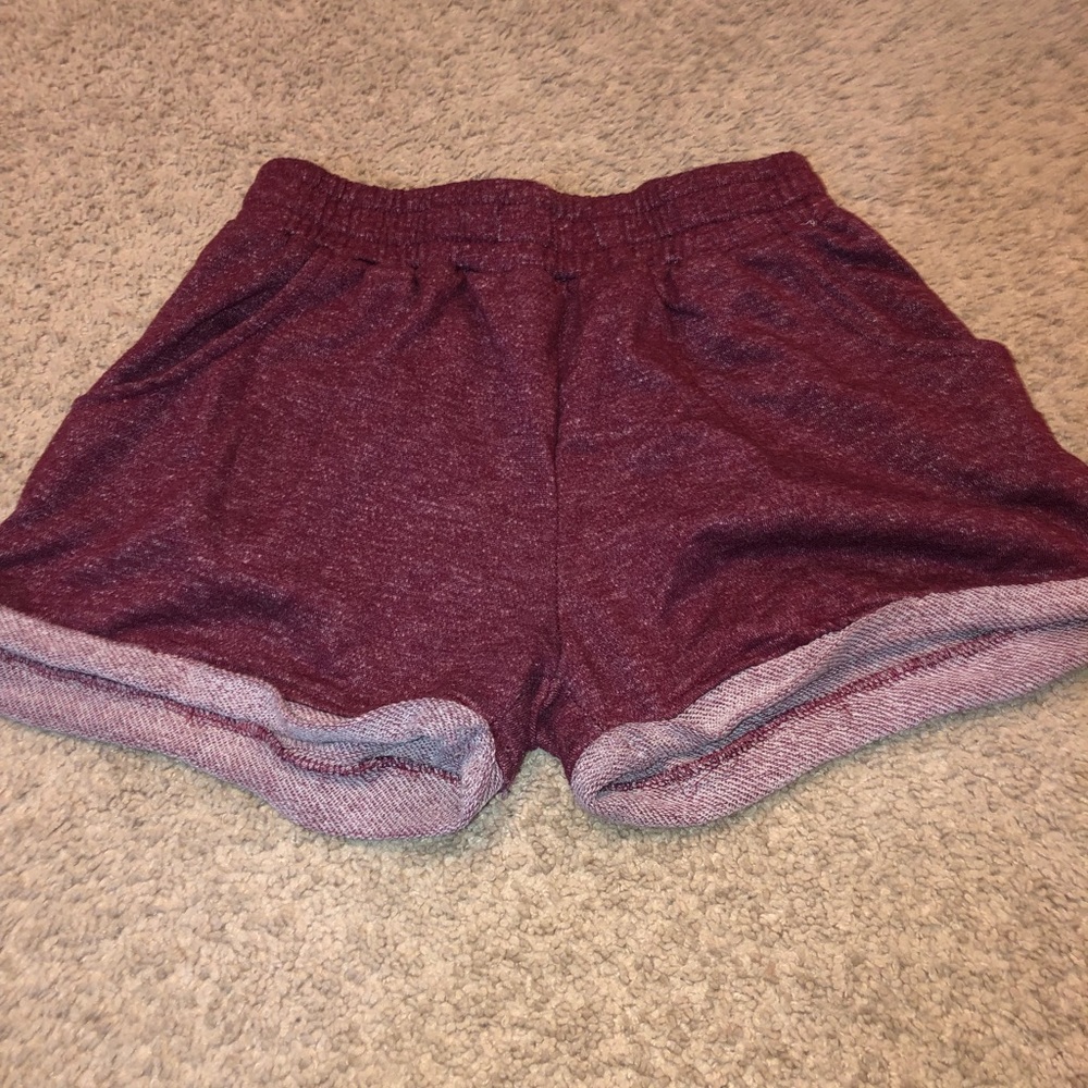 Burgandy shorts